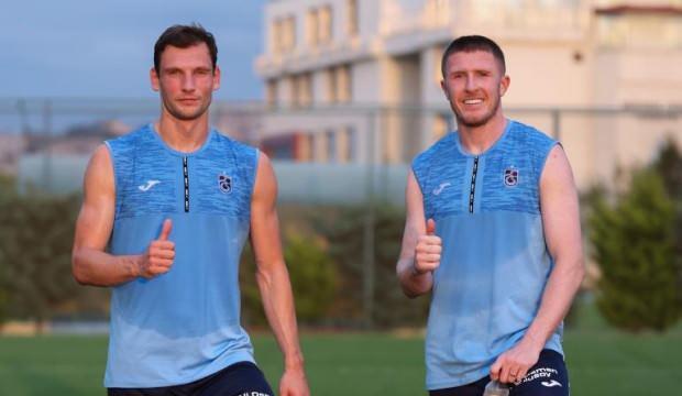 Trabzonspor'da iki yeni transfer ilk antrenmanlarına çıktı