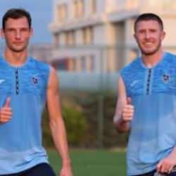 Trabzonspor'da iki yeni transfer ilk antrenmanlarına çıktı