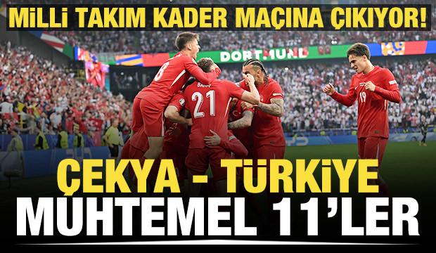 Milli Takım'ın kader maçı TRT'de! Çekya - Türkiye: Muhtemel 11'ler