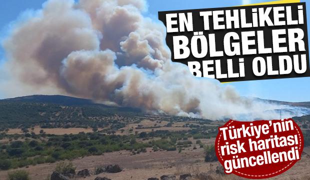 Türkiye'nin yangın risk haritası güncellendi! İşte en tehlikeli bölgeler 